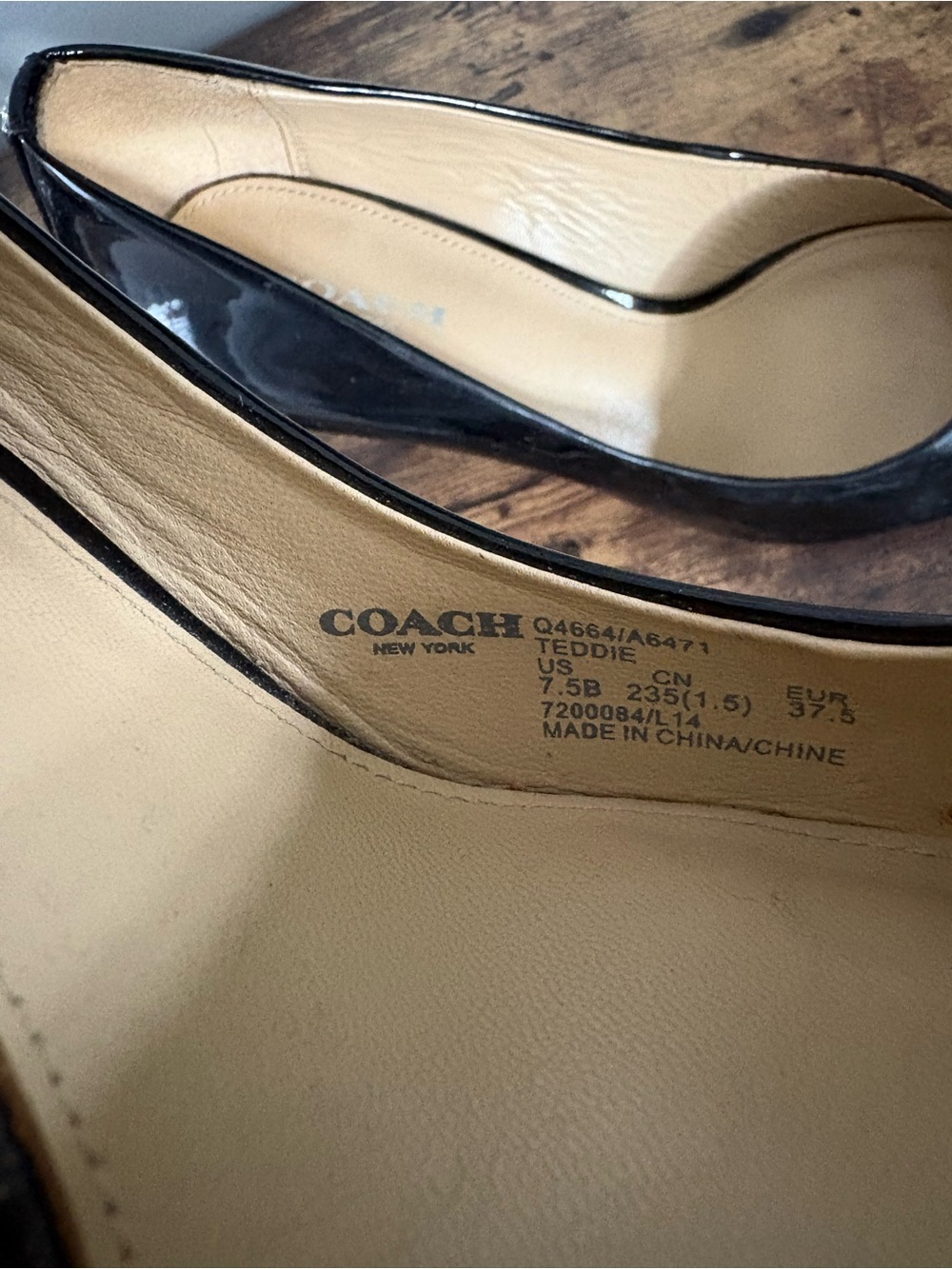 Black coach Heels